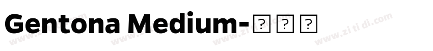 Gentona Medium字体转换